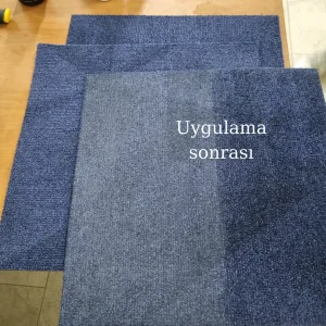 polyester karo halı sonrası